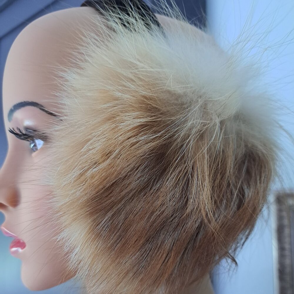 Red Fox Oversized Earmuffs Velvet